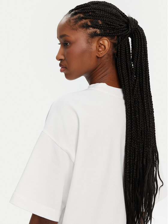 HUGO HUGO T-shirt Damelody 50520187 Bianco Relaxed Fit