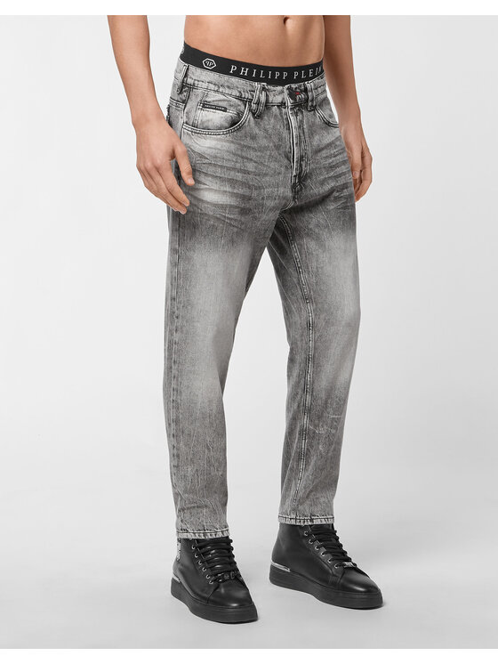 PHILIPP PLEIN PHILIPP PLEIN Jeansy 4979 Szary Slim Fit