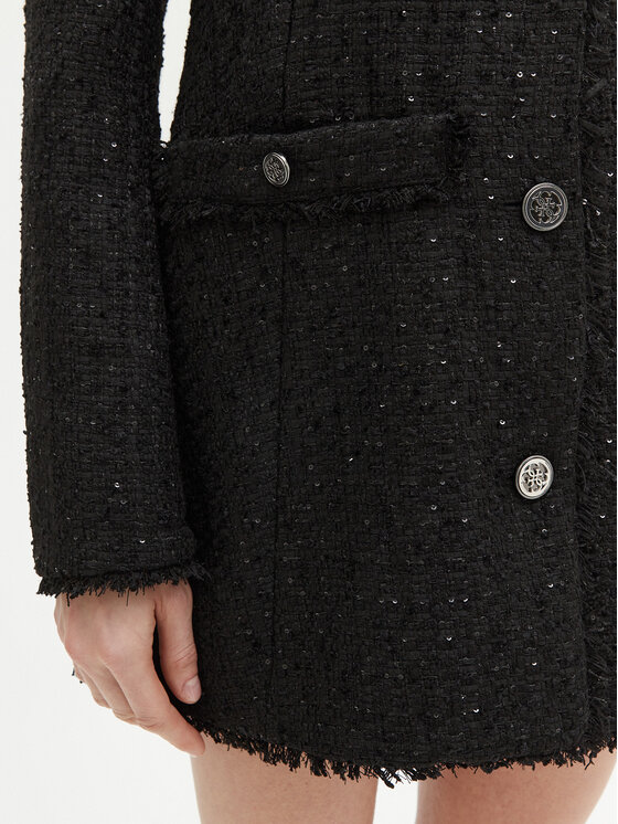 Guess Guess Cappotto di transizione W5RL20 WGVS2 Nero Regular Fit