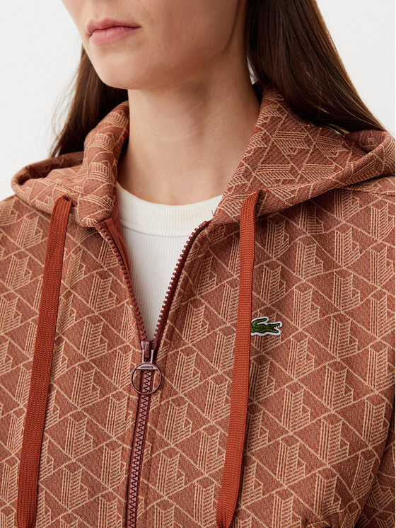 Lacoste Lacoste Μπλούζα SF7606 Καφέ Regular Fit