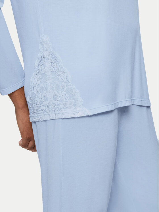 Triumph Triumph Pijama Timeless Sensuality 10221061 Albastru celest Regular Fit