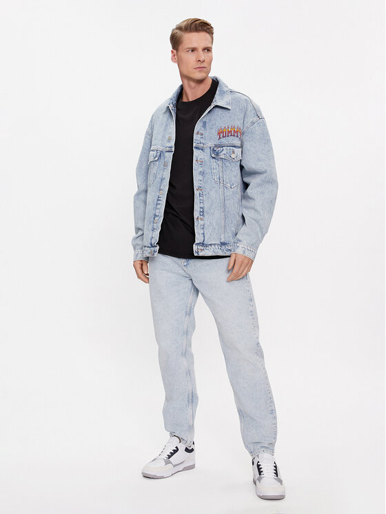 Tommy Jeans Tommy Jeans Kurtka jeansowa Aiden DM0DM17917 Niebieski Regular Fit