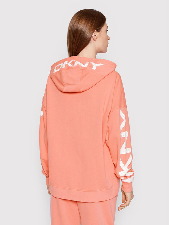 Felpa DP1T8461 Arancione Relaxed Fit