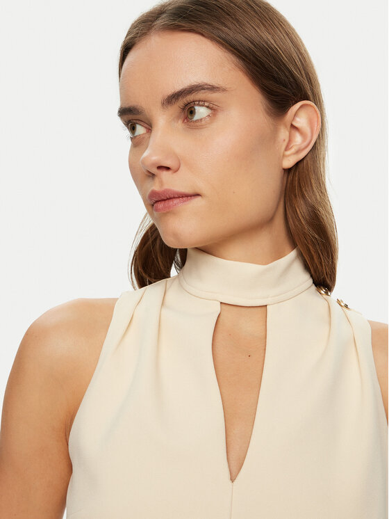 Guess Guess Blúz W5RP05 KCBO2 Ekru Regular Fit