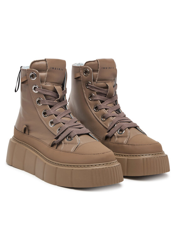 Inuikii Inuikii Зимни обувки Leather Matilda 1001.002.0042 Светлокафяв
