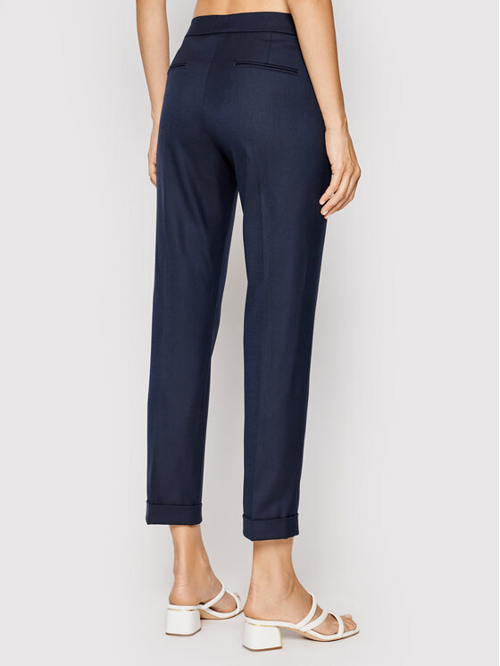 Pantaloni di tessuto Dintorno 71310121 Blu scuro