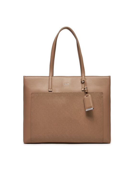 Calvin Klein Calvin Klein Käekott Ck Must Medium Shopper_Mono K60K612774 Beež