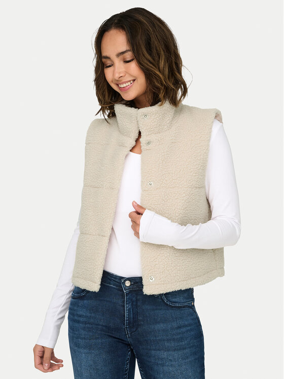 ONLY ONLY Sportski prsluk Sandra 15320630 Bež Regular Fit