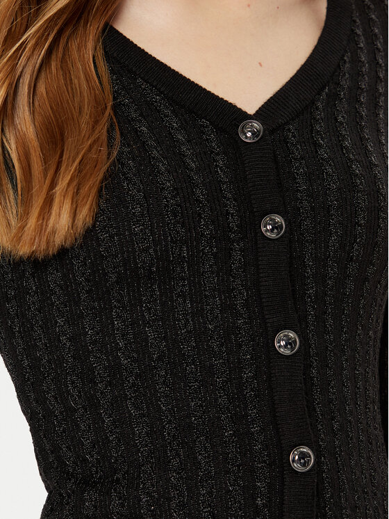 Guess Guess Cardigan W5RR05 Z3KT0 Negru Regular Fit
