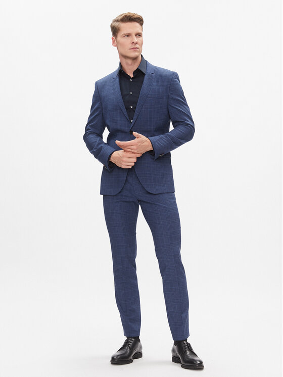 Calvin Klein Calvin Klein Košeľa K10K112301 Tmavomodrá Slim Fit