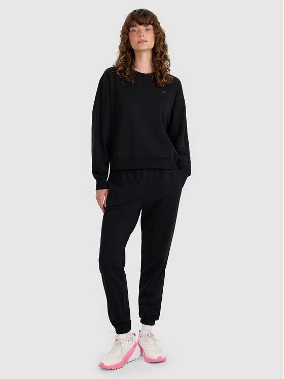 4F 4F Pantaloni da tuta 4FWMM00TTROF1138-20S Nero Regular Fit