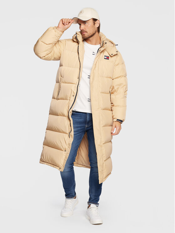 Tommy Jeans Tommy Jeans Vatovaná bunda Alaska DM0DM14397 Béžová Loose Fit