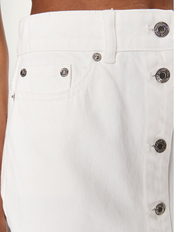 MICHAEL Michael Kors MICHAEL Michael Kors Spódnica jeansowa MS470CO80V Biały Slim Fit