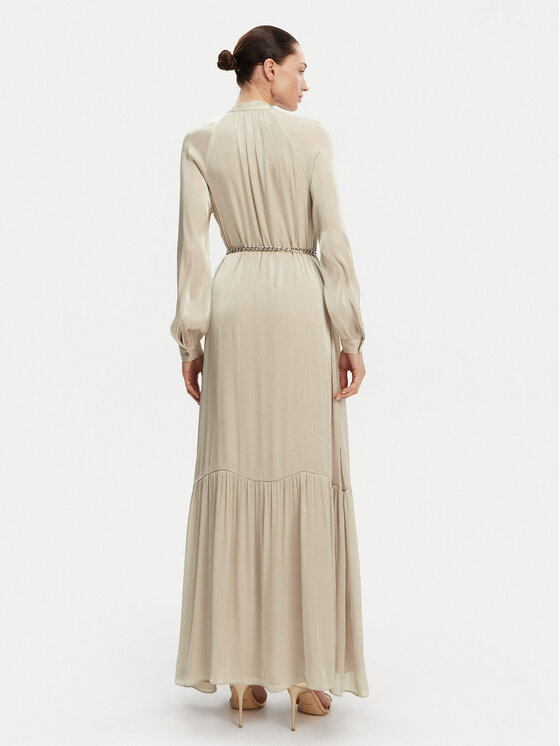 MICHAEL Michael Kors MICHAEL Michael Kors Рокля тип риза MS482CM8BB Бежов Regular Fit