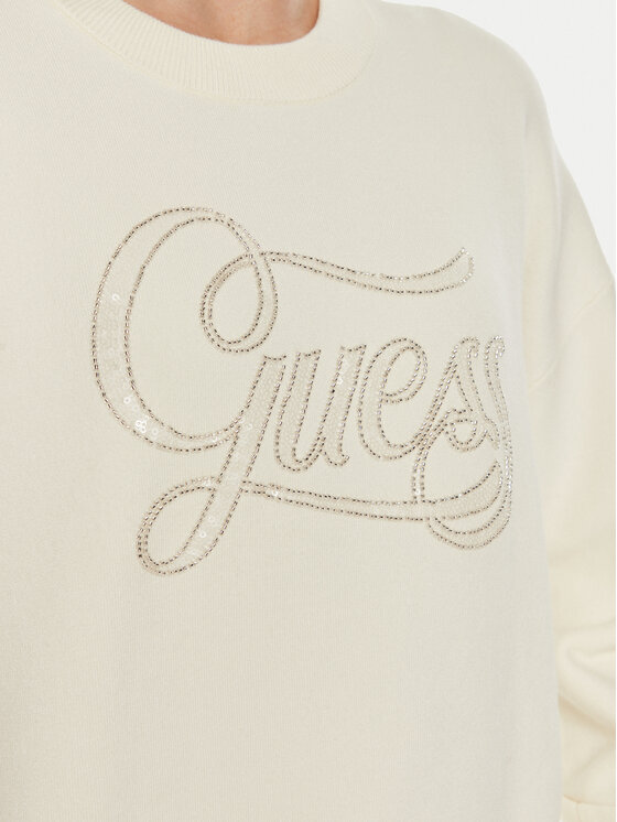 Guess Guess Džemper Laura W4BR07 Z26I2 Écru Regular Fit
