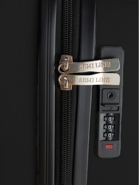 Semi Line Semi Line Rankinio bagažo lagaminas T5800-1 Juoda