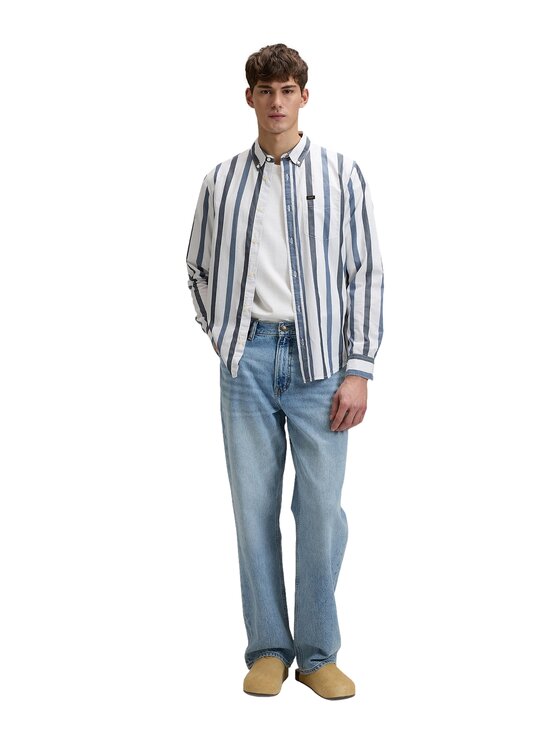 Lee Lee Koszula 112376576 Granatowy Regular Fit