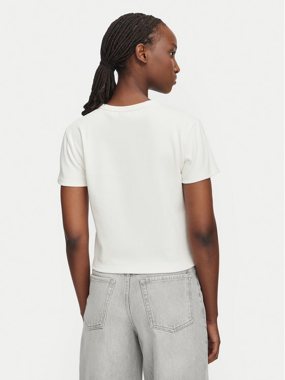HUGO HUGO Póló Delanor_4 50570857 Fehér Cropp Fit