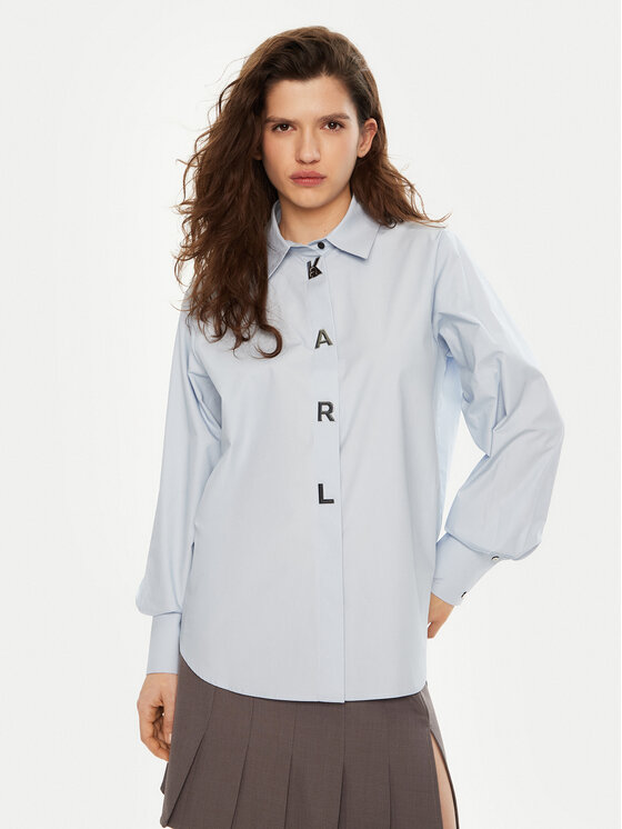 KARL LAGERFELD Krekls A1W11026 Zils Regular Fit