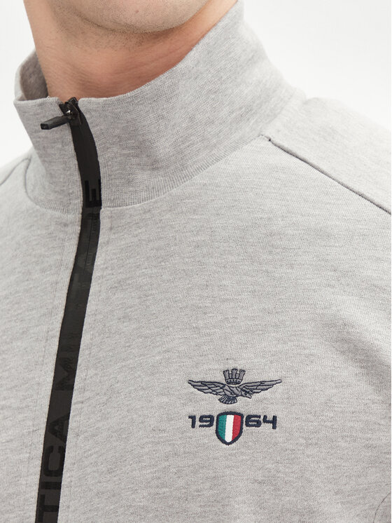 Aeronautica Militare Aeronautica Militare Majica dugih rukava 251FE1986F581 Siva Regular Fit