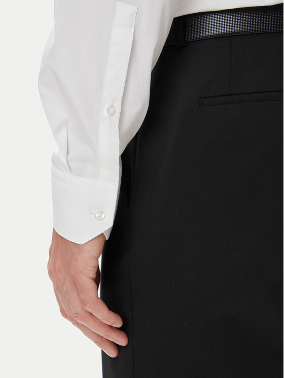 HUGO HUGO Риза Elisha02 50544910 Бял Extra Slim Fit