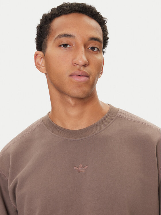 adidas adidas Суитшърт Premium Essentials JW1058 Кафяв Loose Fit