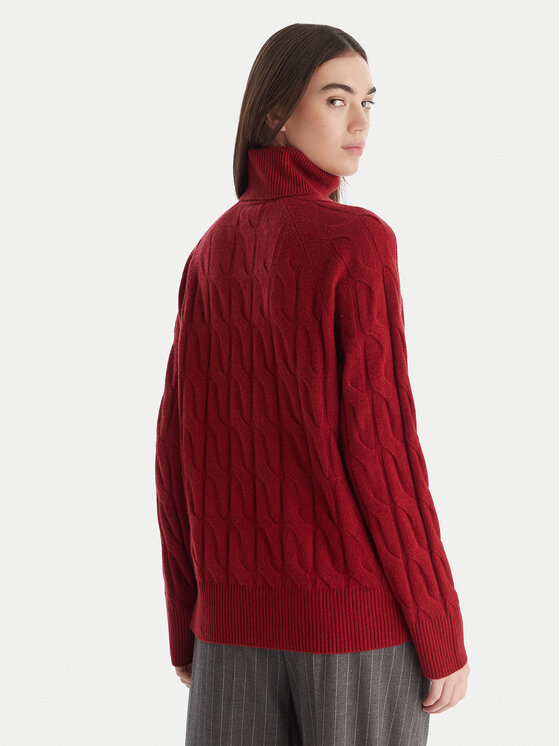 Tommy Hilfiger Tommy Hilfiger Dolčevita WW0WW46791 Crvena Regular Fit