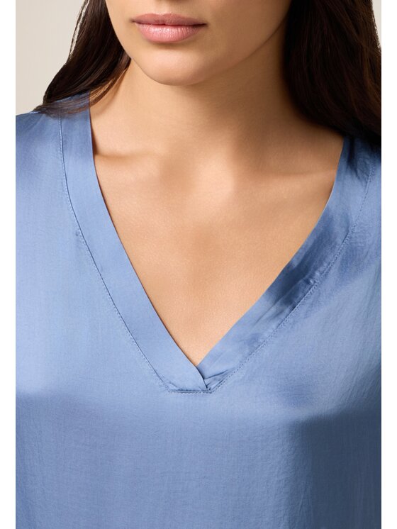 Oltre Oltre Blusa 2463R003055N024 Turchese Regular Fit