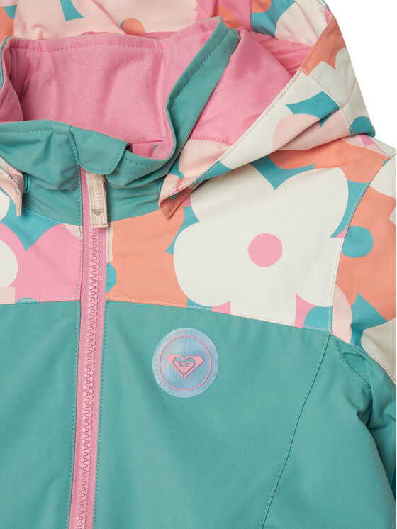 Roxy Roxy Лижна куртка Snowy Tale ERLTJ03025 Зелений Regular Fit