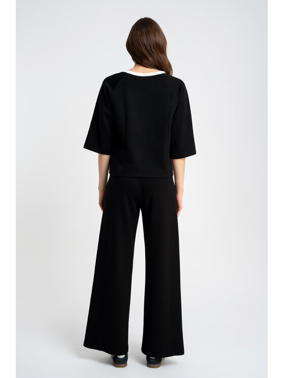 CLICK CLICK Bluzka 10-6688 Czarny Relaxed Fit