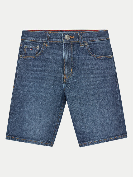 Tommy Hilfiger Tommy Hilfiger Džínsové šortky KB0KB09322 Tmavomodrá Regular Fit