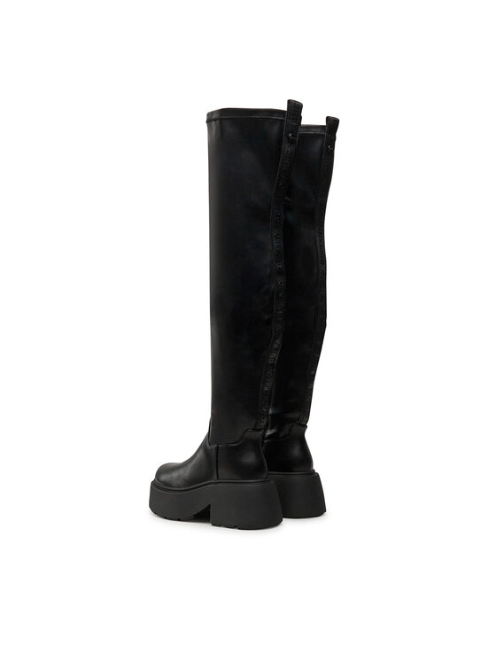 Buffalo Buffalo Zimske čizme Vicious Stretch Overknee 1223076 Crna