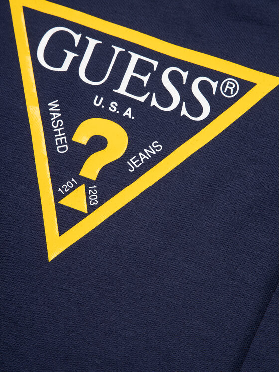 Guess Guess Bluse I84I09 K5M20 Dunkelblau Regular Fit