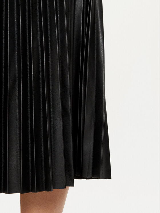 LOLA CASADEMUNT lola_casademunt Fustă plisată LF2408003 Negru Regular Fit