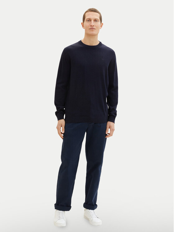Tom Tailor Tom Tailor Sweter 1038426 Granatowy Regular Fit