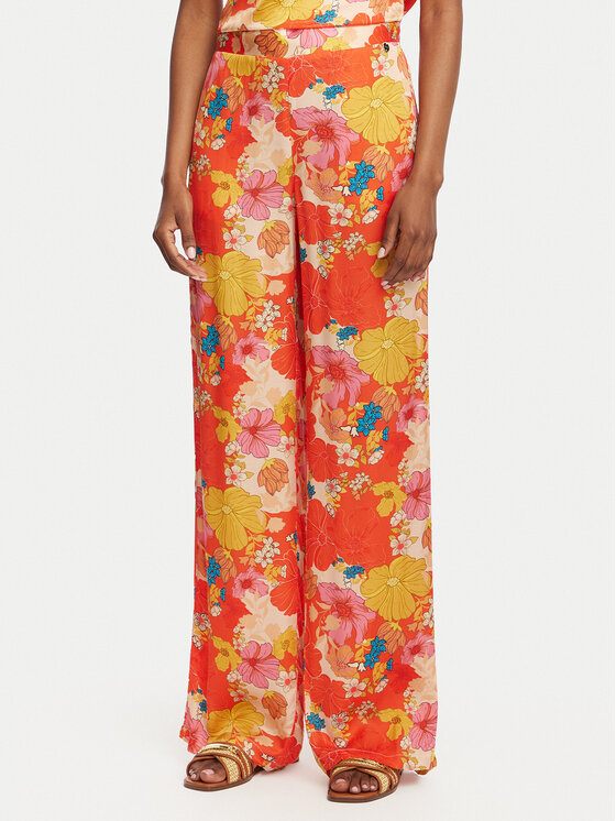 Liu Jo Liu Jo Текстилни панталони WA6484 T473A Червен Relaxed Fit