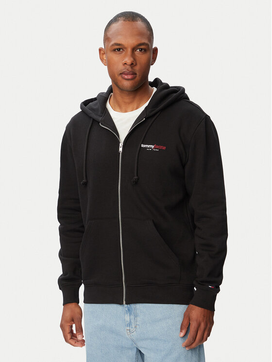 Tommy Jeans Hanorac DM0DM23404 Negru Regular Fit