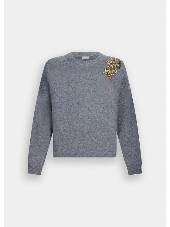 Liu Jo Liu Jo Maglione MF5487MS009L9006 Grigio Regular Fit