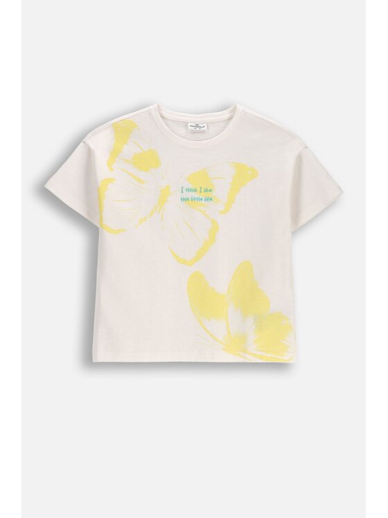 Coccodrillo Coccodrillo T-Shirt WC6143203TGJ-003 Krémová Regular Fit
