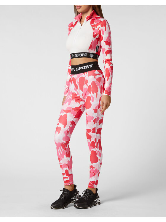 Plein Sport Plein Sport Legginsy 12983 Różowy Active Fit