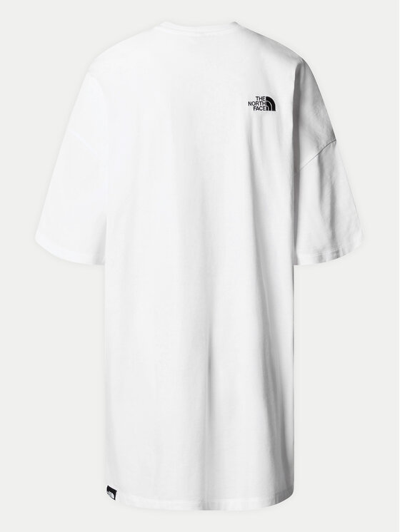 The North Face The North Face Každodenní šaty Simple Dome NF0A87NF Bílá Relaxed Fit