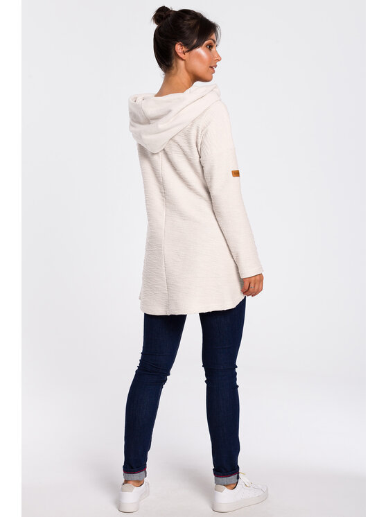 BeWear BeWear Bluza B131 Biały Baggy Fit