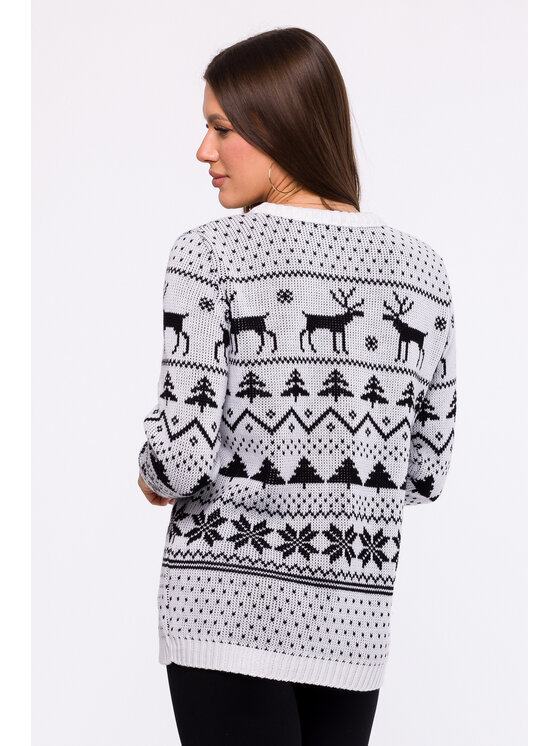 Made of Emotion Made of Emotion Maglione MXS09 Bianco Comfort Fit