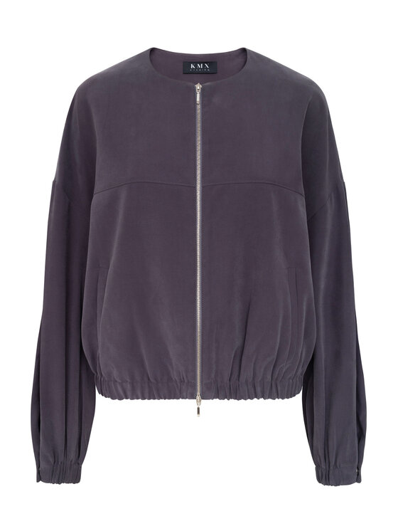 KMX KMX Kurtka bomber 107440025 Szary Loose Fit