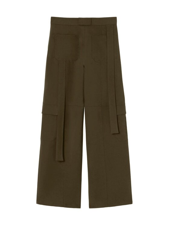 PINKO PINKO Παντελόνι Cargo Pelaggi pantalone fluido Πράσινο Comfort Fit