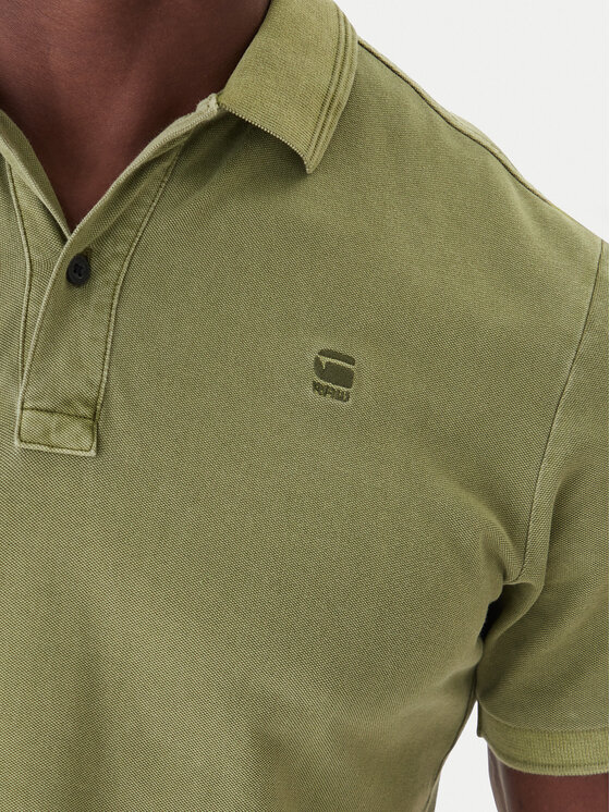 G-Star Raw G-Star Raw Polo marškinėliai Dunda D11595-D756 Žalia Slim Fit