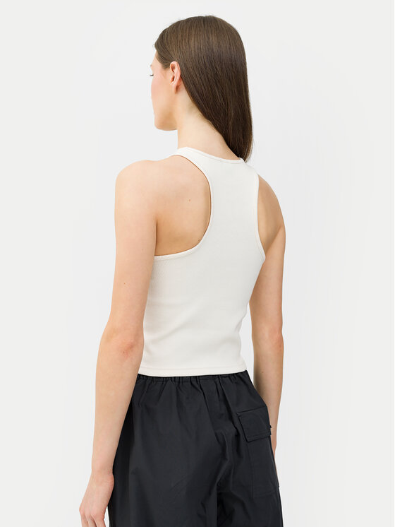 4F 4F Top 4FWSS24TSLEF066 Écru Slim Fit