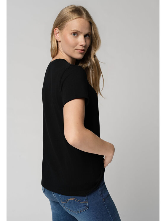 Volcano Volcano T-Shirt T-ENJOY Czarny Regular Fit