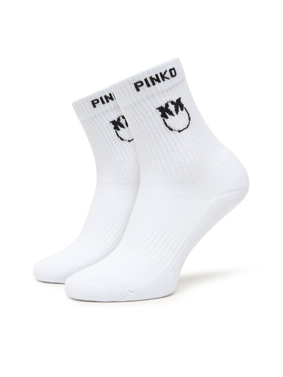 PINKO PINKO Високі жіночі шкарпетки Noirvegia 106071 A302 Білий