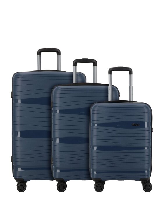 D&N D&N Komplet walizek 294470 Błękitny